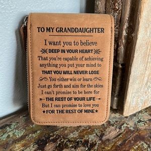 To My Granddaughter Wallet